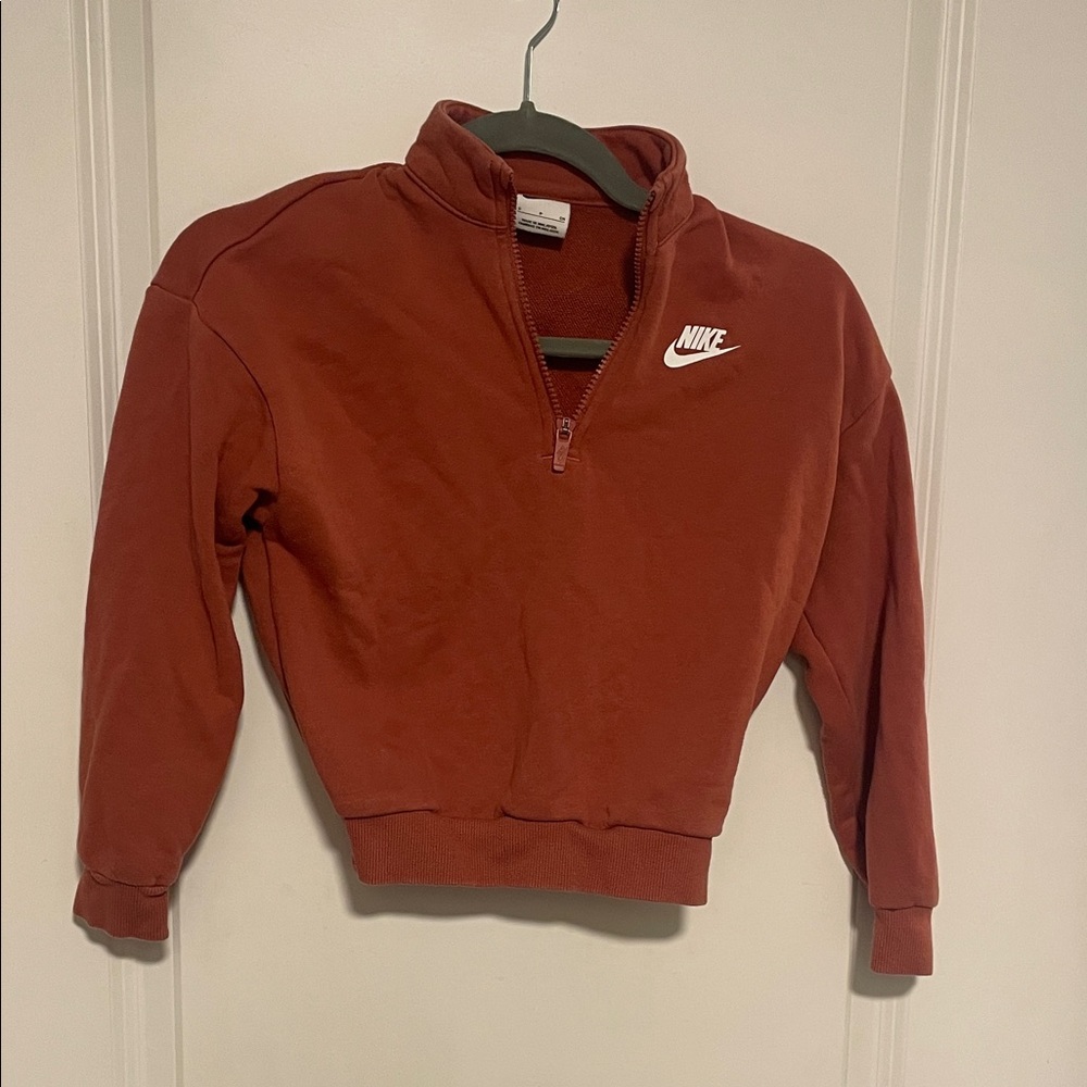 Nike Brick Red Half-Zip Pullover